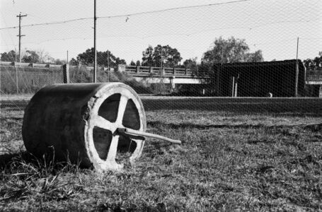 Tennis Court Roller, Warkworth School Grounds, 2001